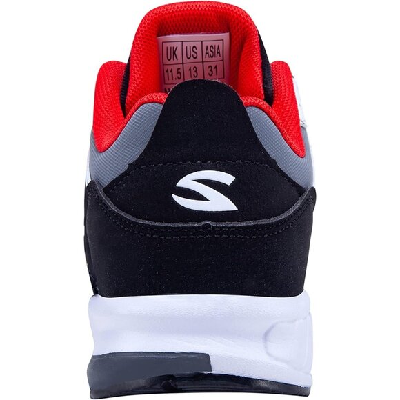 Kids Red Lightweight Tennis Athletic Casual Running Shoes Breathable Sneakers - Picture 4 of 7